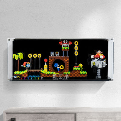 Wall Mounted Display Case for LEGO® IDEAS: Sonic the Hedgehog™ – Green Hill Zone (21331)