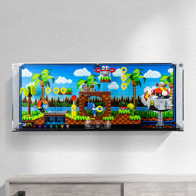 Wall Mounted Display Case for LEGO® IDEAS: Sonic the Hedgehog™ – Green Hill Zone (21331)