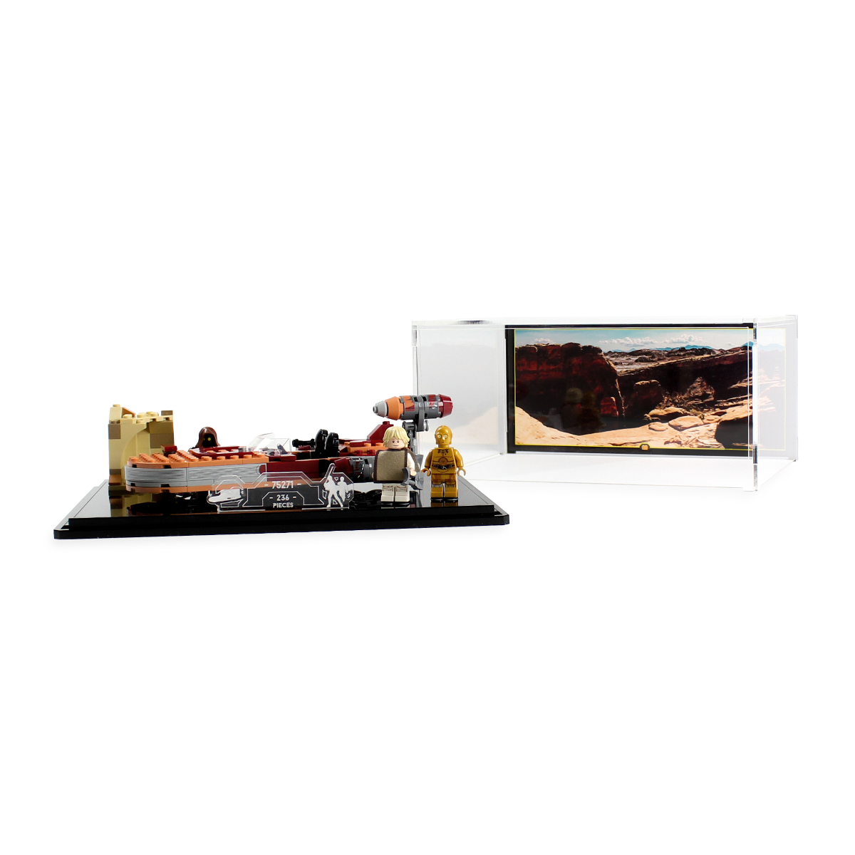 Display Case for LEGO® Star Wars™ Luke's Landspeeder (75271)