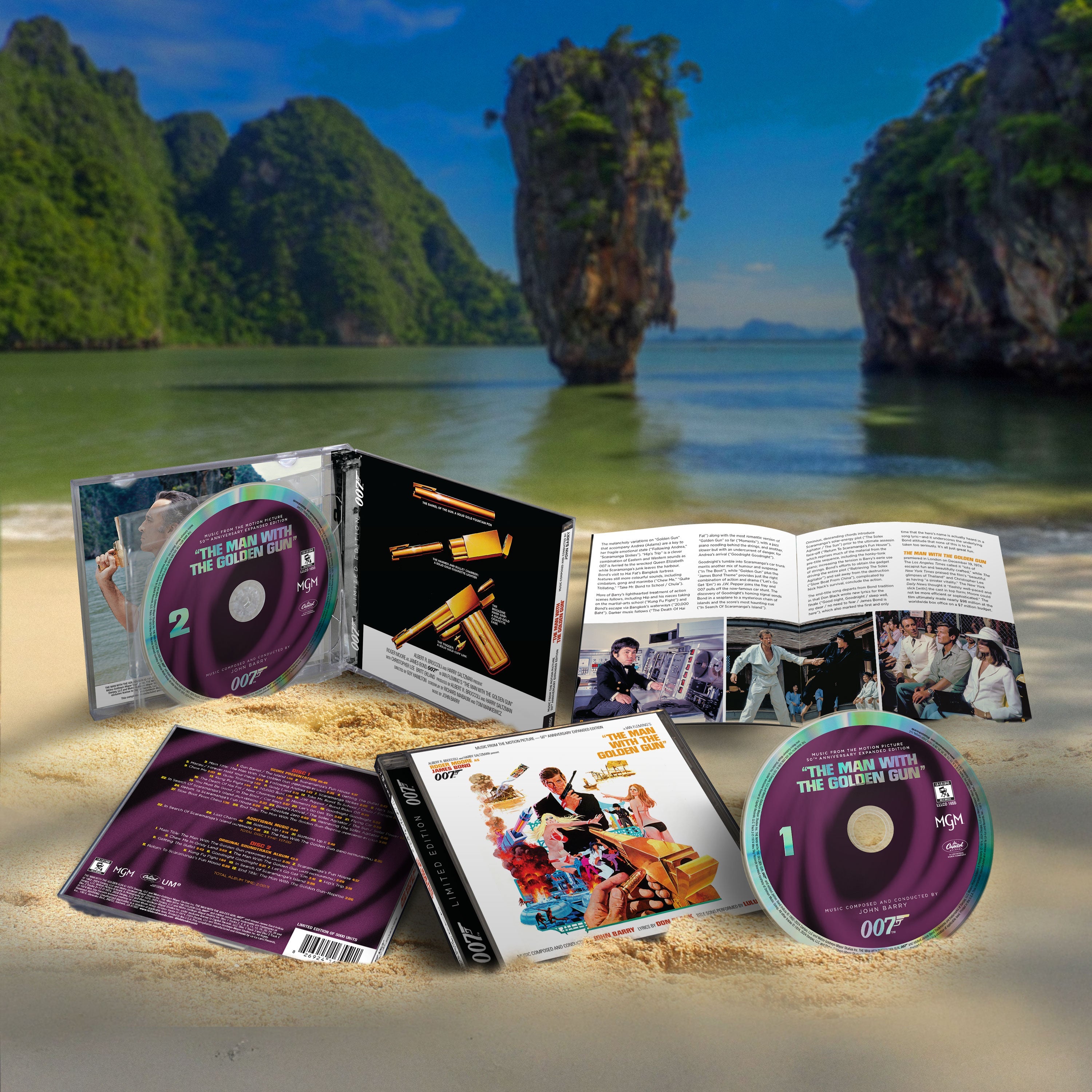 James Bond The Man With The Golden Gun Soundtrack Double CD Set - 50th Anniversary Expanded Remastered Edition