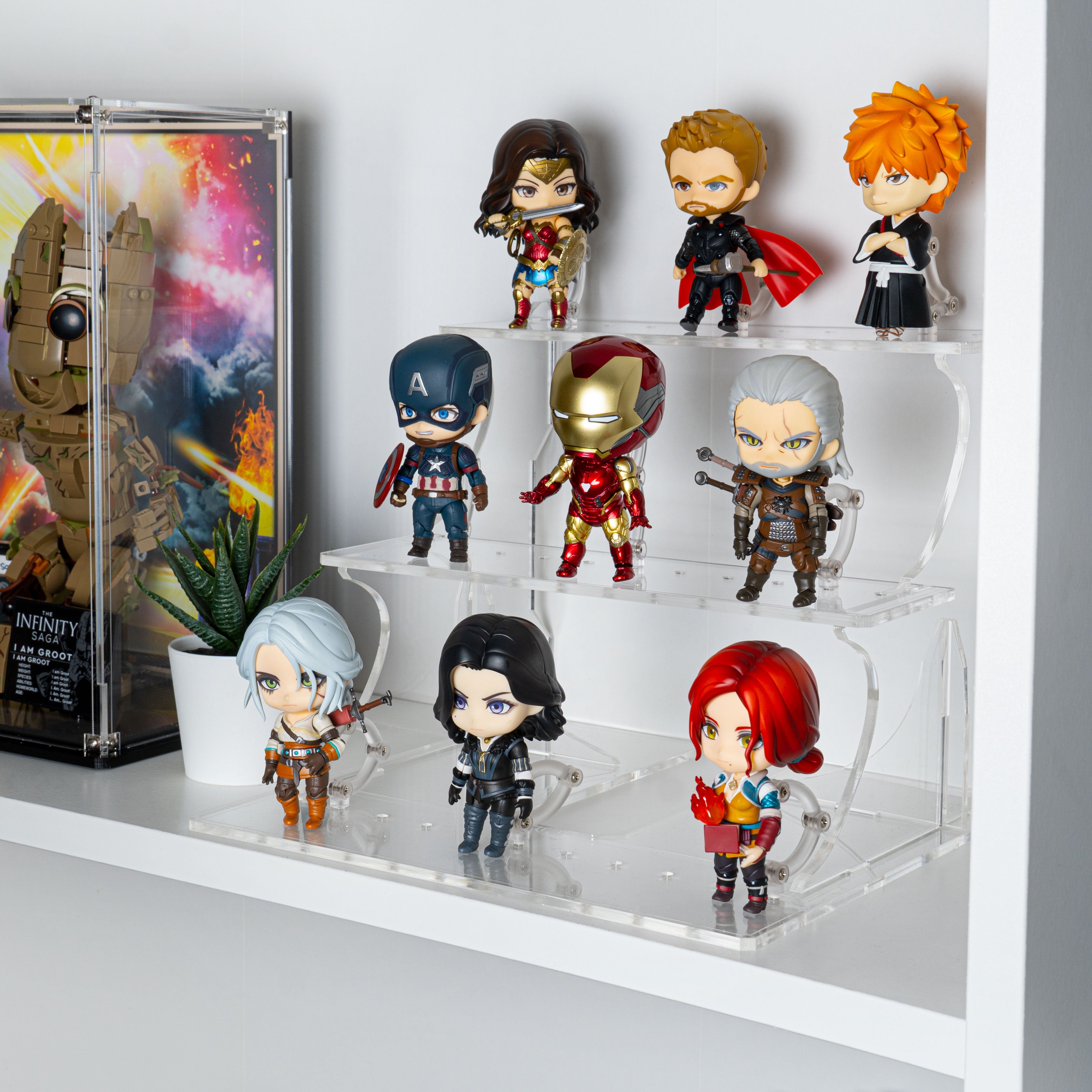 Display podium for Nendoroids for IKEA® Billy BookCase