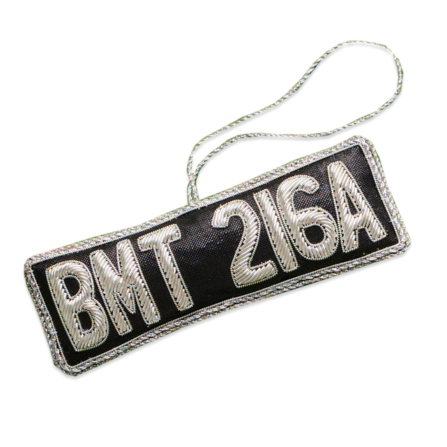 James Bond Number Plate Tree Decoration