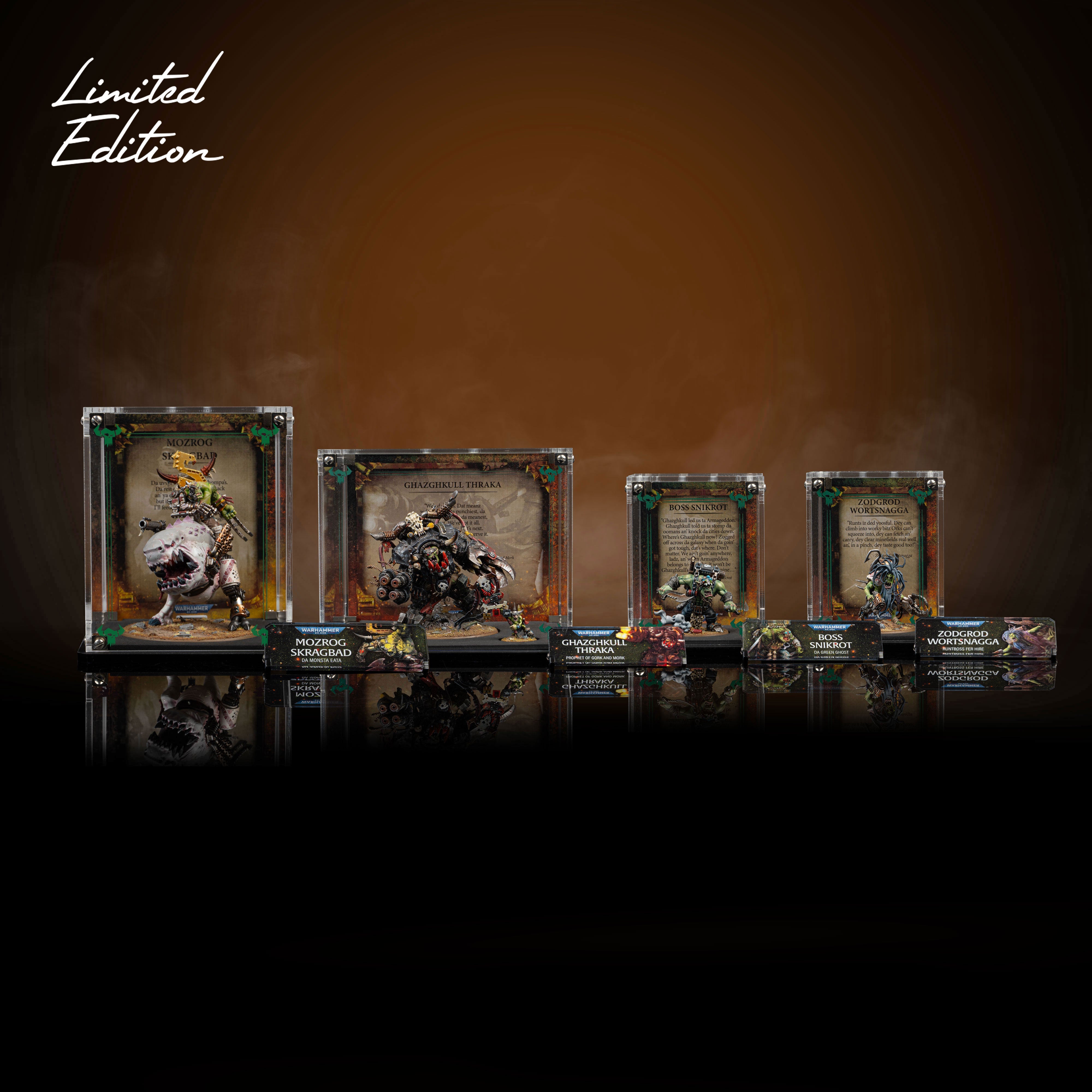 Limited Edition Display Cases for Warhammer® 40,000 Orks Miniatures