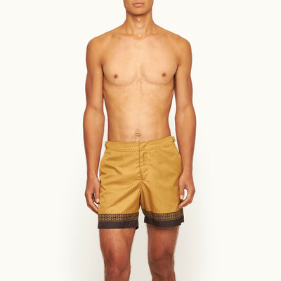 James Bond Gold Swim Shorts - By Orlebar Brown