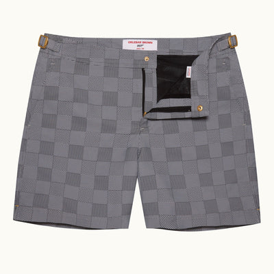 James Bond Glen Check Swim Shorts - By Orlebar Brown