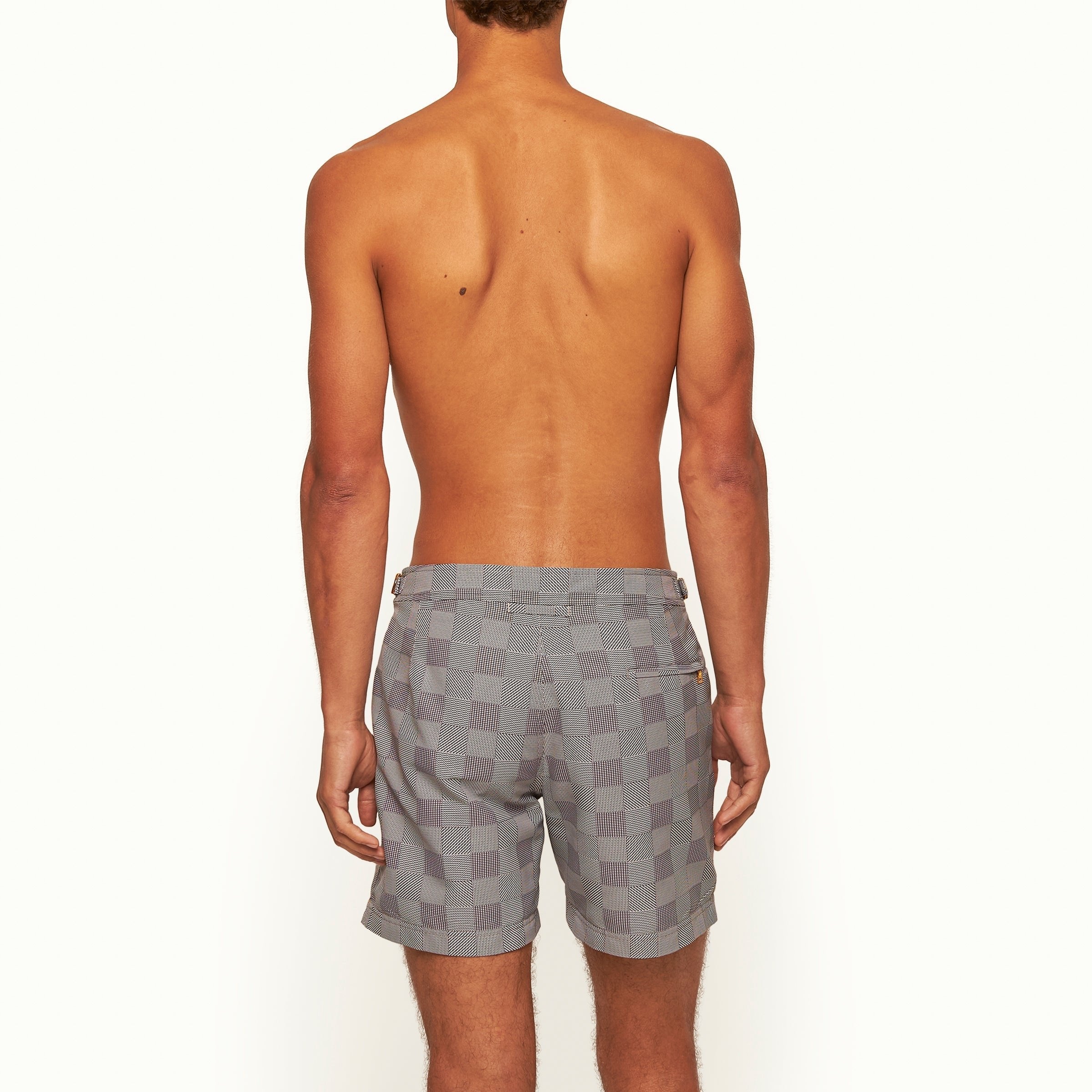 James Bond Glen Check Swim Shorts - By Orlebar Brown