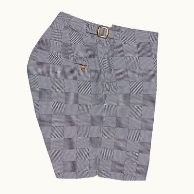 James Bond Glen Check Swim Shorts - By Orlebar Brown