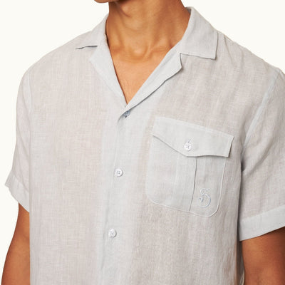 James Bond Scaramanga Linen Shirt - By Orlebar Brown