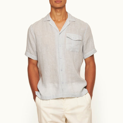 James Bond Scaramanga Linen Shirt - By Orlebar Brown