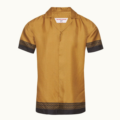 James Bond Gold Silk Shirt - By Orlebar Brown