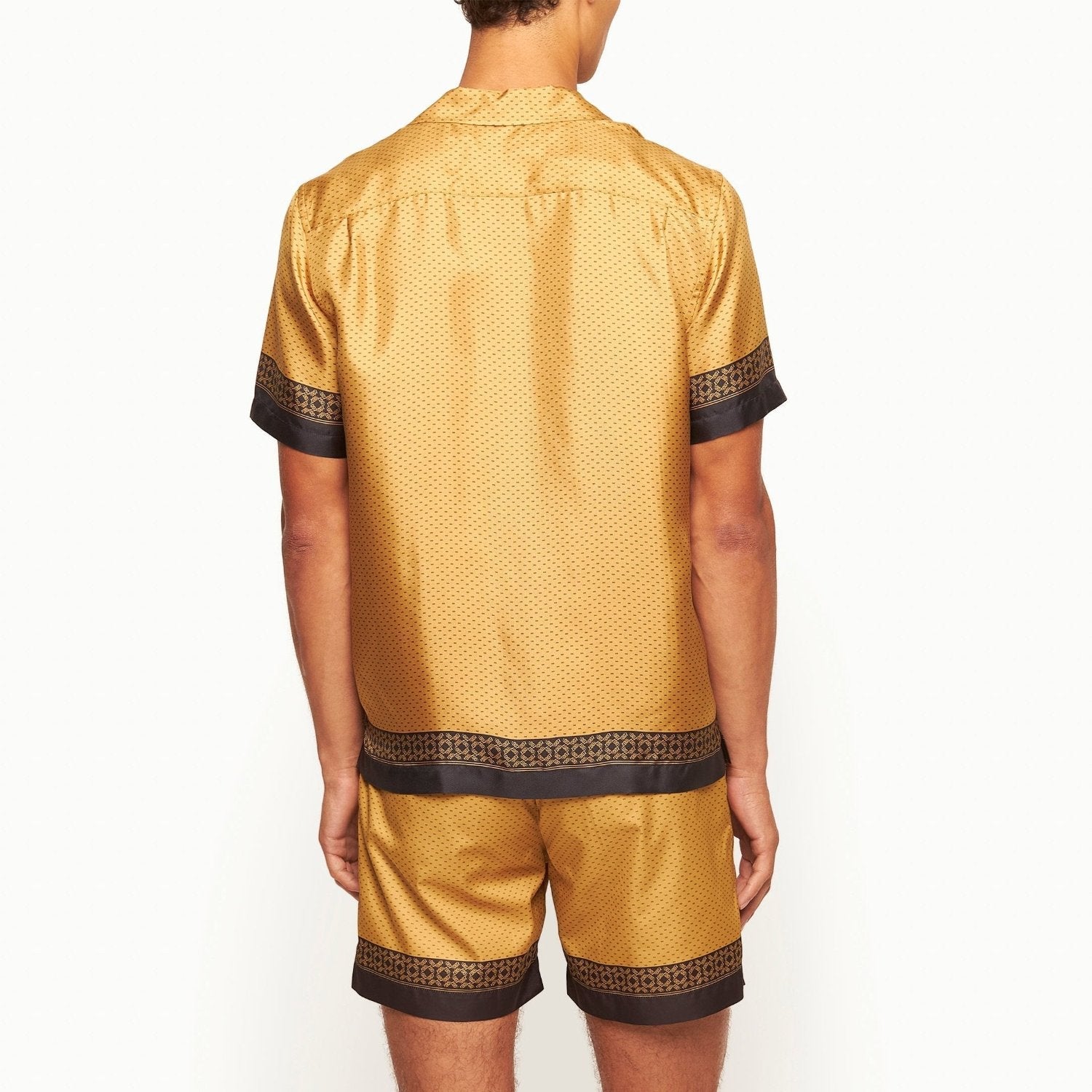 James Bond Gold Silk Shirt - By Orlebar Brown