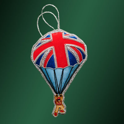 James Bond Union Jack Parachute Tree Decoration