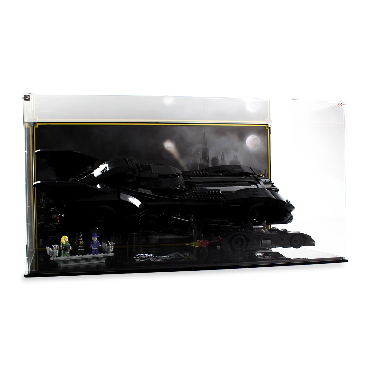 Dual Display Case for LEGO® DC: Batmobile (76139) and Batmobile (40433)