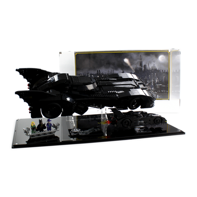 Dual Display Case for LEGO® DC: Batmobile (76139) and Batmobile (40433)