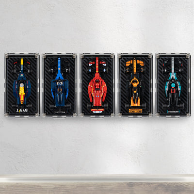 Wall Mountable Display Case for LEGO® Speed Champions: Formula 1 Range