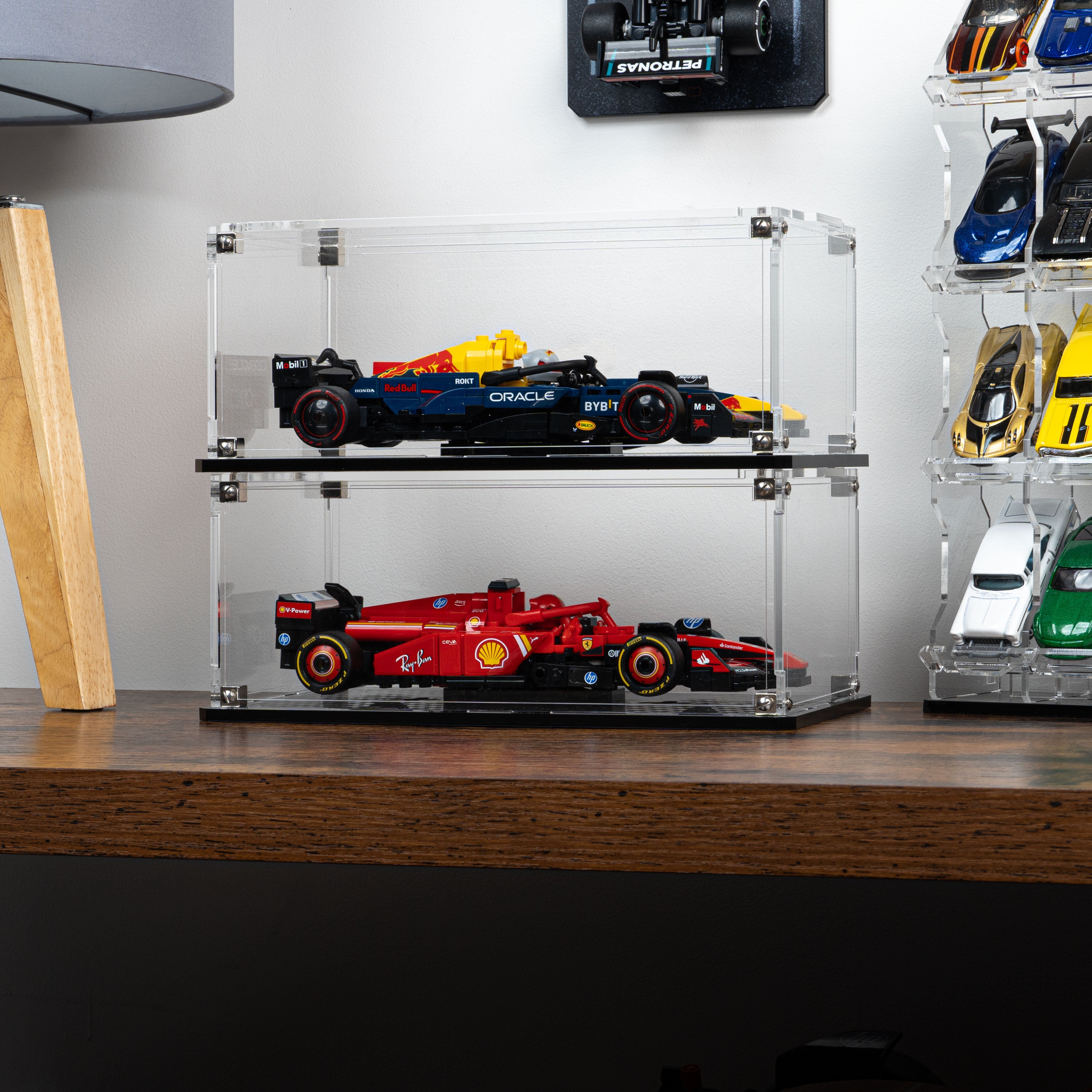 Wall Mountable Display Case for LEGO® Speed Champions: Formula 1 Range