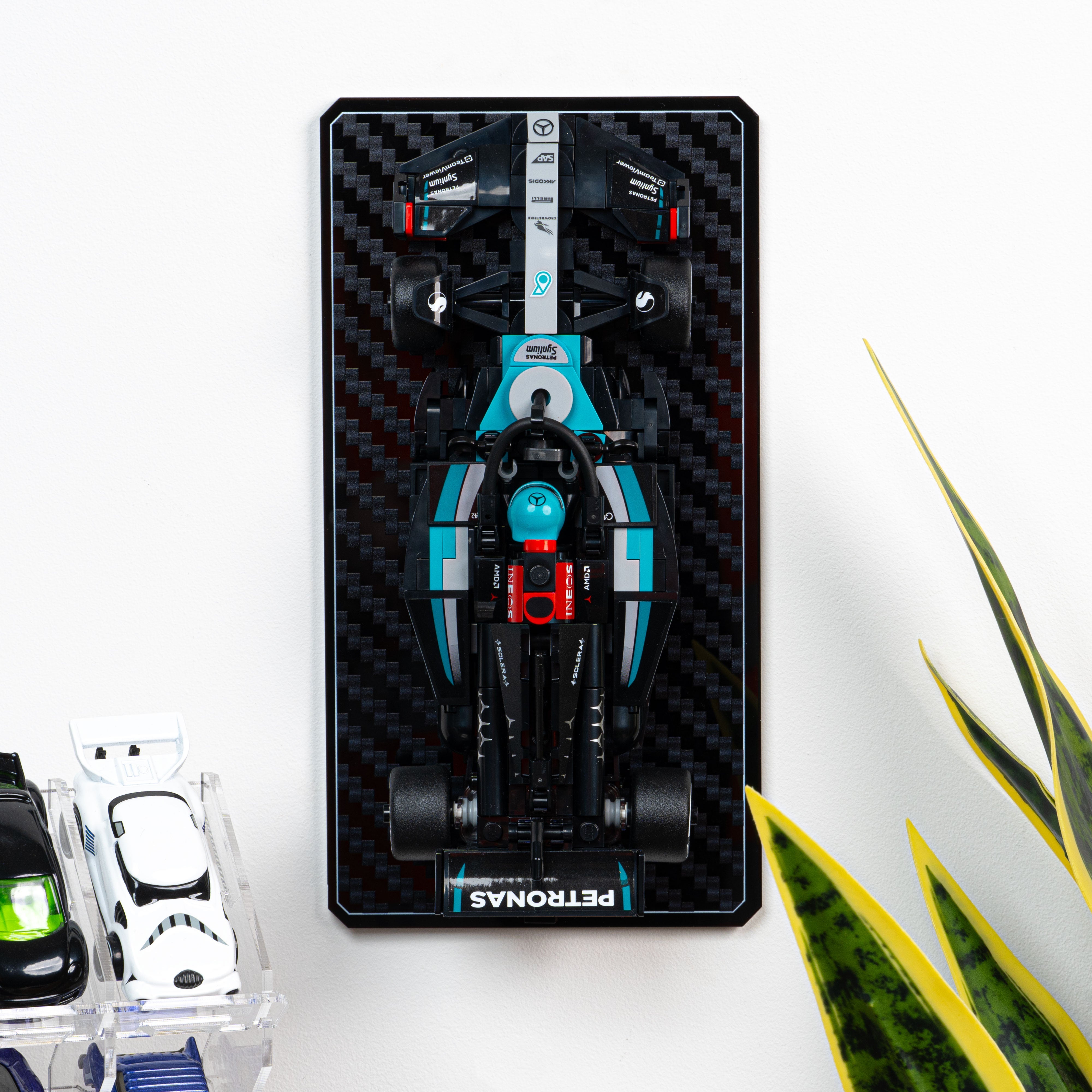 Wall Mountable Display Stand for LEGO® Speed Champions: Formula 1 Range