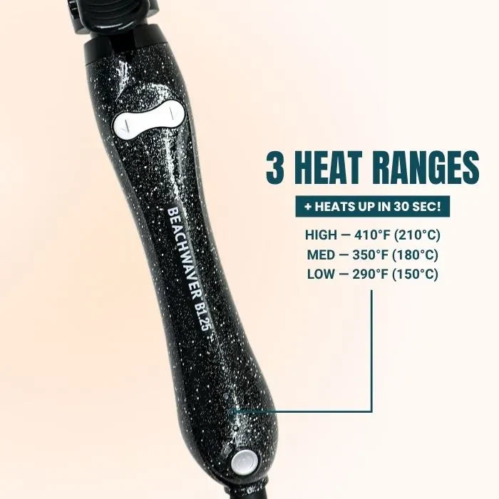 Beachwaver®B1.25 - Black Glitter