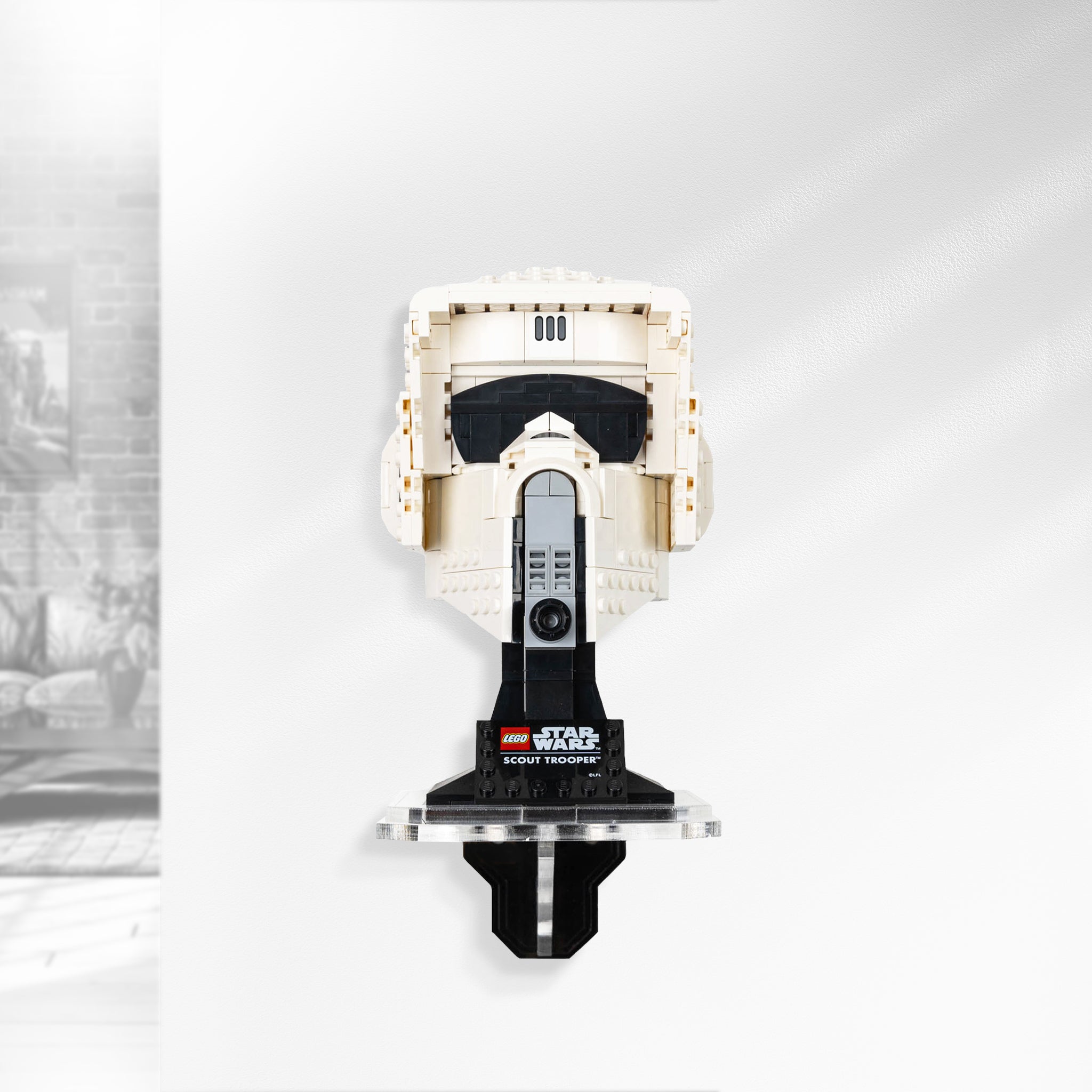 Wall Mounted Display for LEGO® Star Wars Scout Trooper Helmet (75305)
