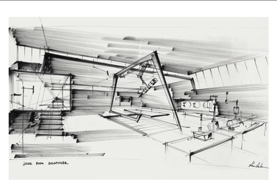 James Bond Ken Adam Goldfinger Art Print Set - Numbered Edition (Unframed)