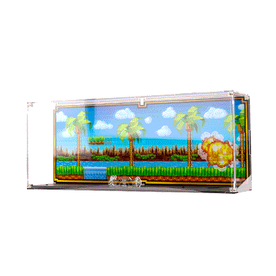 Limited Edition Wall Mounted Display Case for LEGO® IDEAS: Sonic the Hedgehog™ – Green Hill Zone (21331)
