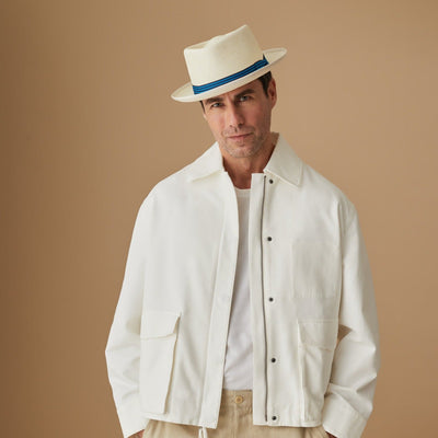 The James Bond Stoke Panama Trilby Hat - Goldfinger White Edition - by Lock & Co.