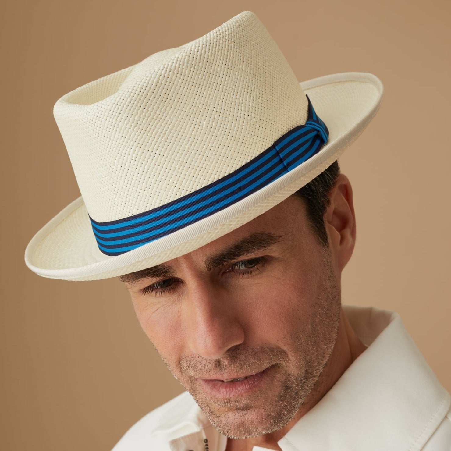 The James Bond Stoke Panama Trilby Hat - Goldfinger White Edition - by Lock & Co.