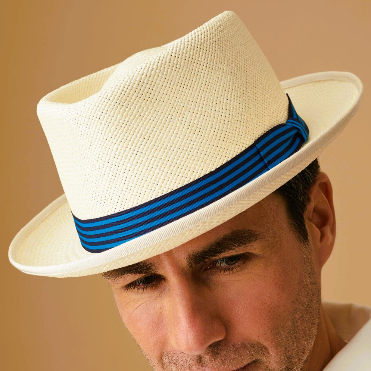 The James Bond Stoke Panama Trilby Hat - Goldfinger White Edition - by Lock & Co.