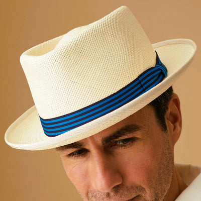 The James Bond Stoke Panama Trilby Hat - Goldfinger White Edition - by Lock & Co.