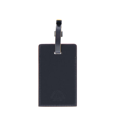 James Bond Navy Leather Luggage Tag - Thunderball Edition - By Globe-Trotter