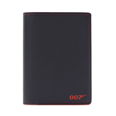James Bond Navy Leather Passport Sleeve - Thunderball Edition - By Globe-Trotter