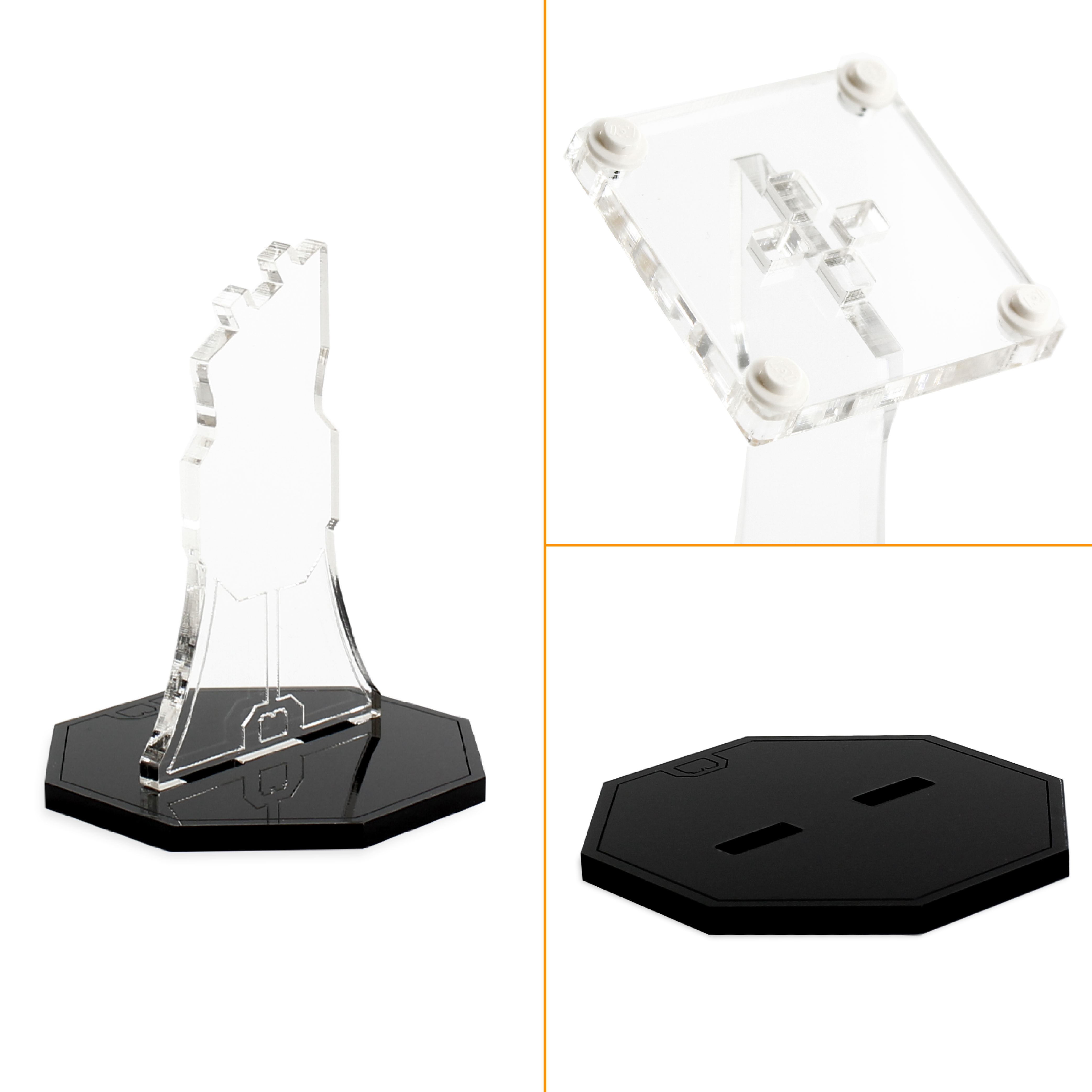 Vario Display Stand for LEGO® Vehicles (Medium/Angled)