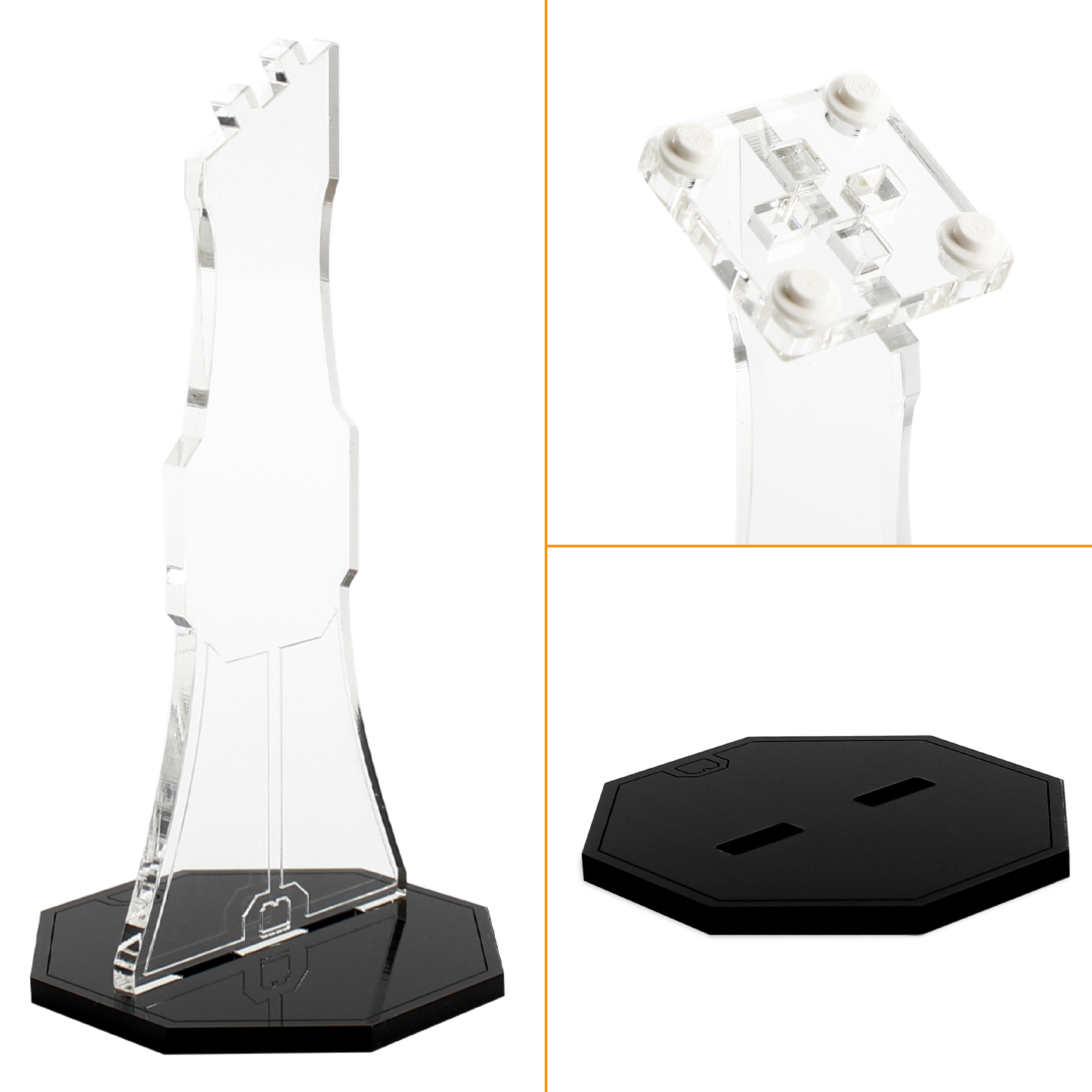 Vario Display Stand for LEGO® Vehicles (Large/Angled)