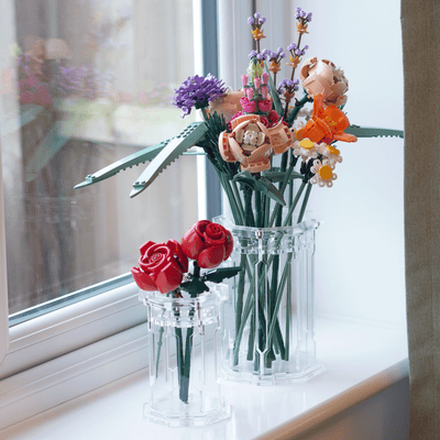 Large Display Vase for LEGO® Flowers - Clear