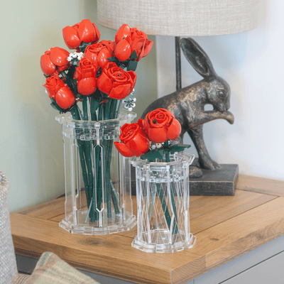 Large Display Vase for LEGO® Flowers - Clear