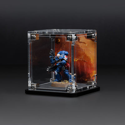 Display Case for Warhammer® Miniature with Endless War Background