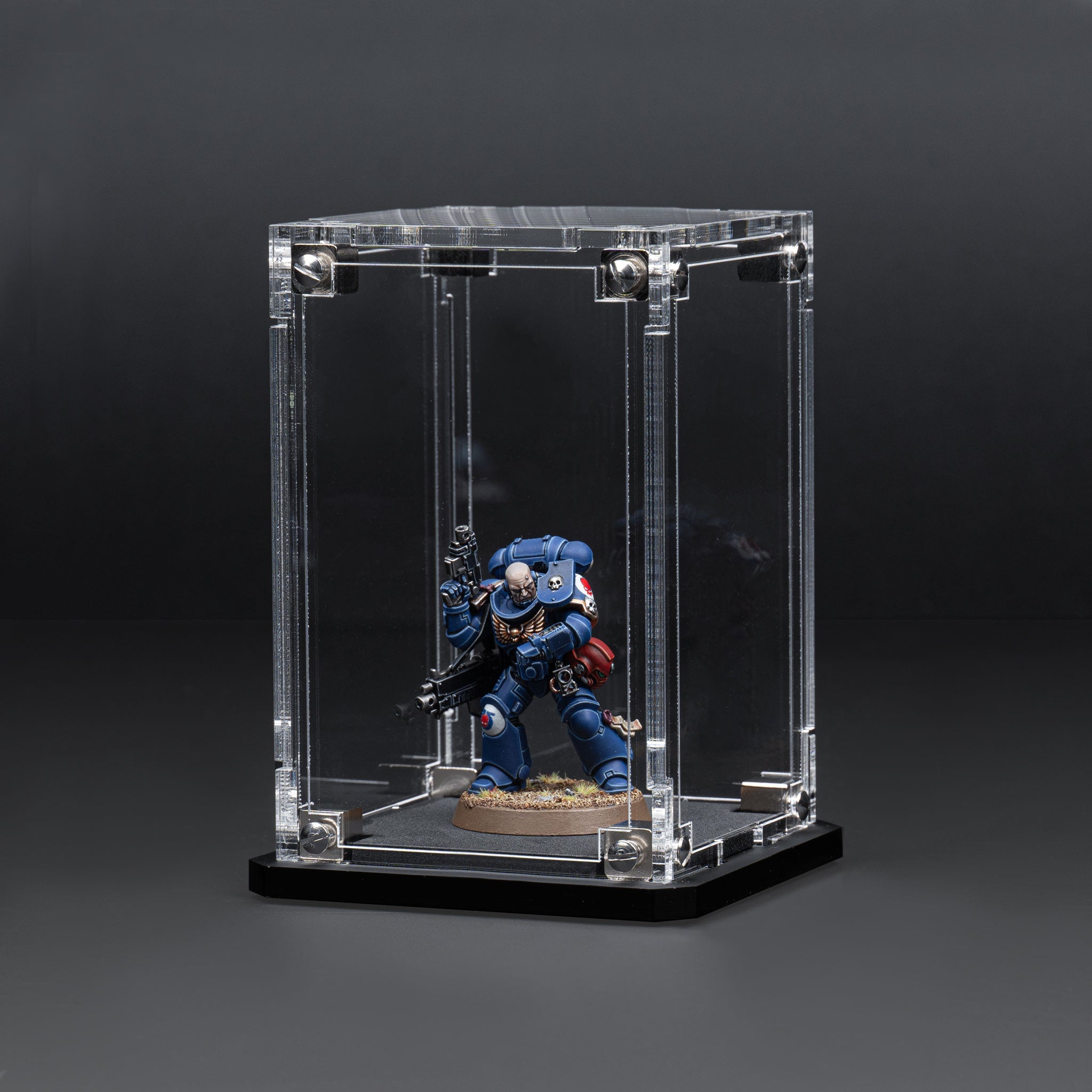 Display Case for Warhammer® Miniature with Clear Background