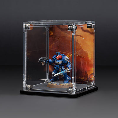 Display Case for Warhammer® Miniature with Endless War Background