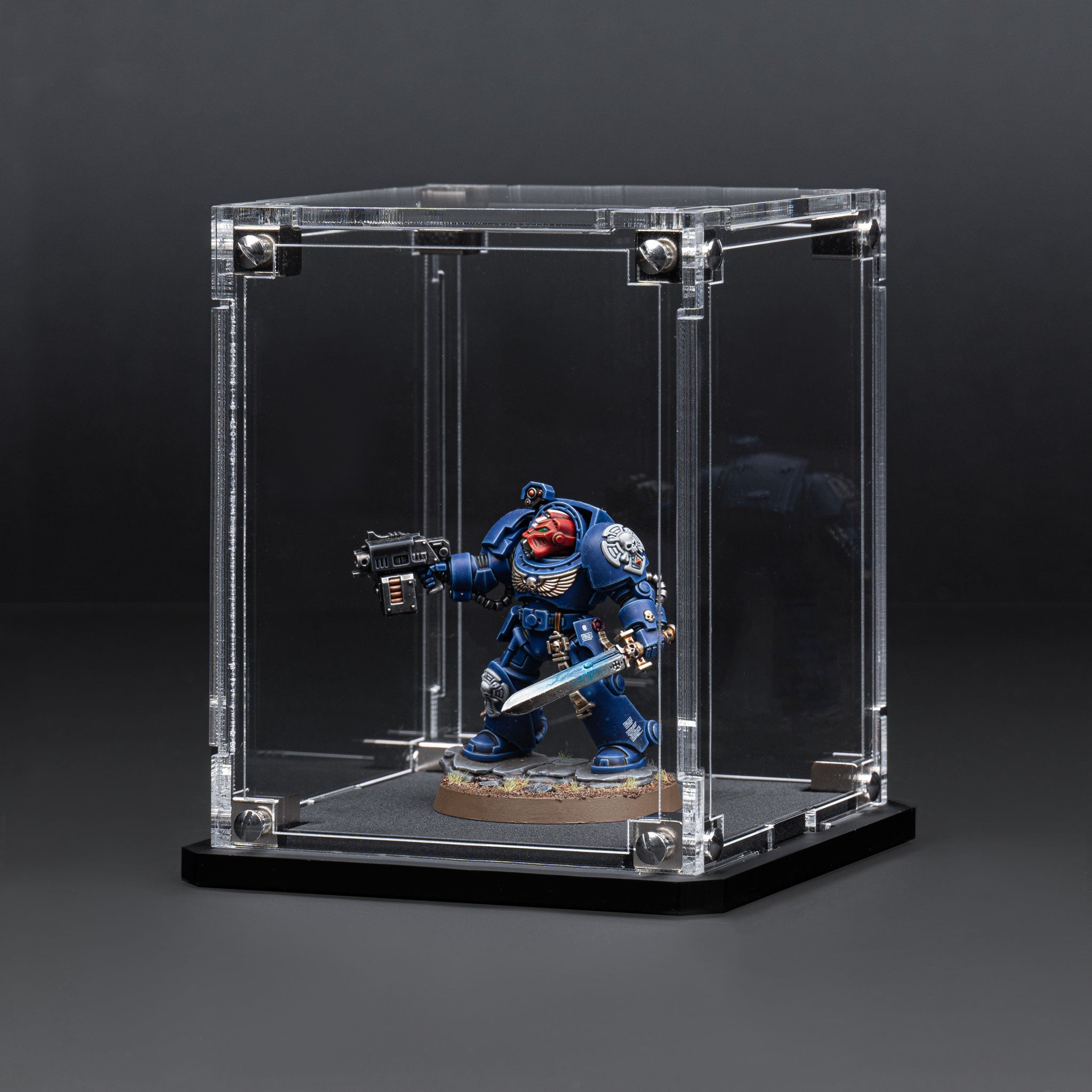 Display Case for Warhammer® Miniature with Clear Background