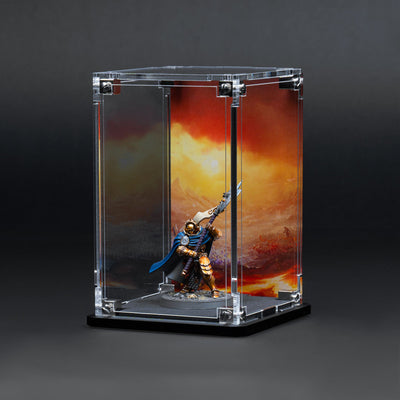 Display Case for Warhammer® Miniature with Eternal Conflict Background