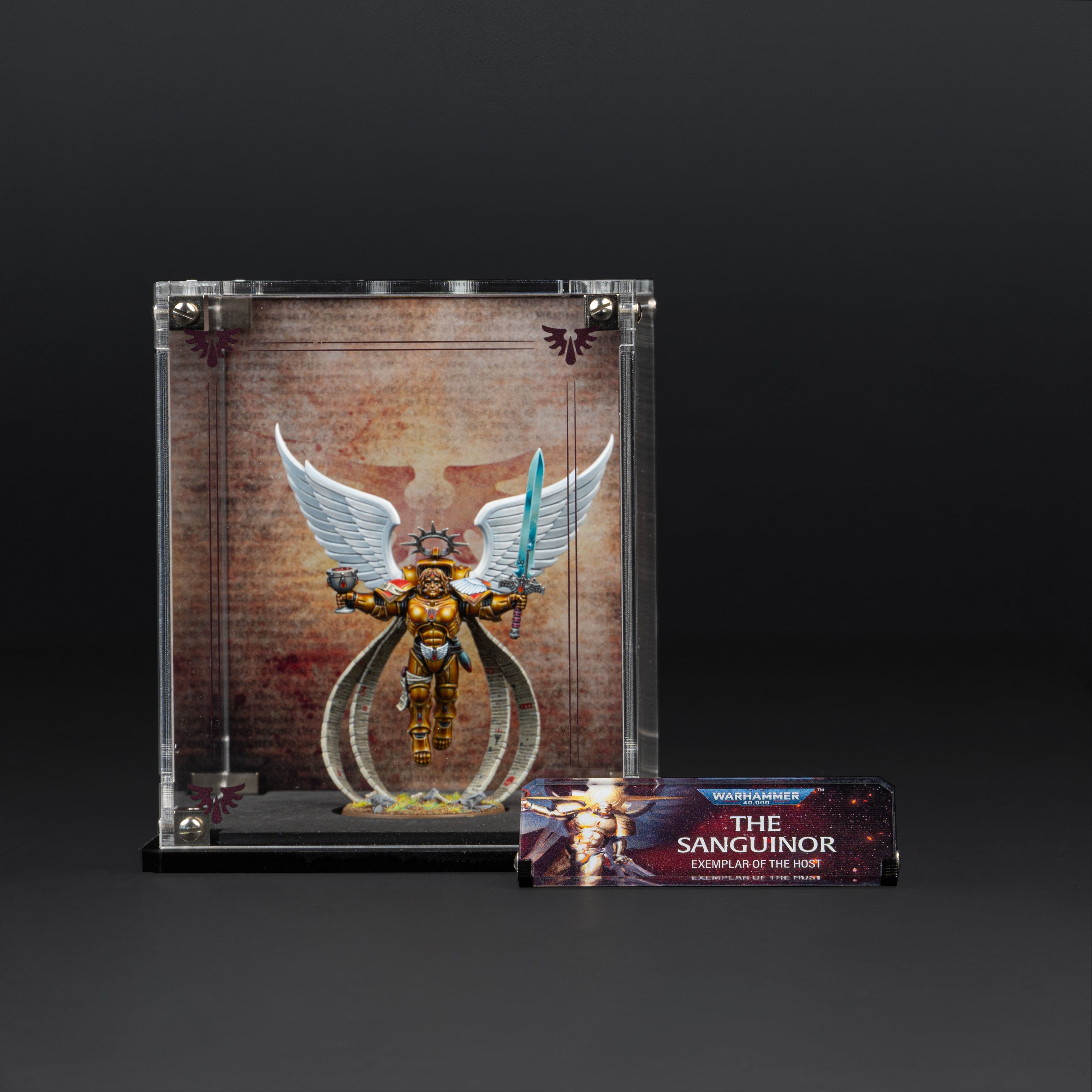 Display Cases for Warhammer® 40,000 Blood Angels Miniatures