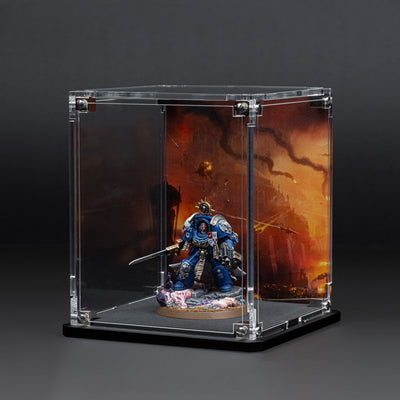 Display Case for Warhammer® Miniature with Endless War Background