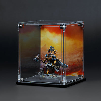 Display Case for Warhammer® Miniature with Eternal Conflict Background