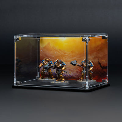 Display Case for Warhammer® Squad with Eternal Conflict Background