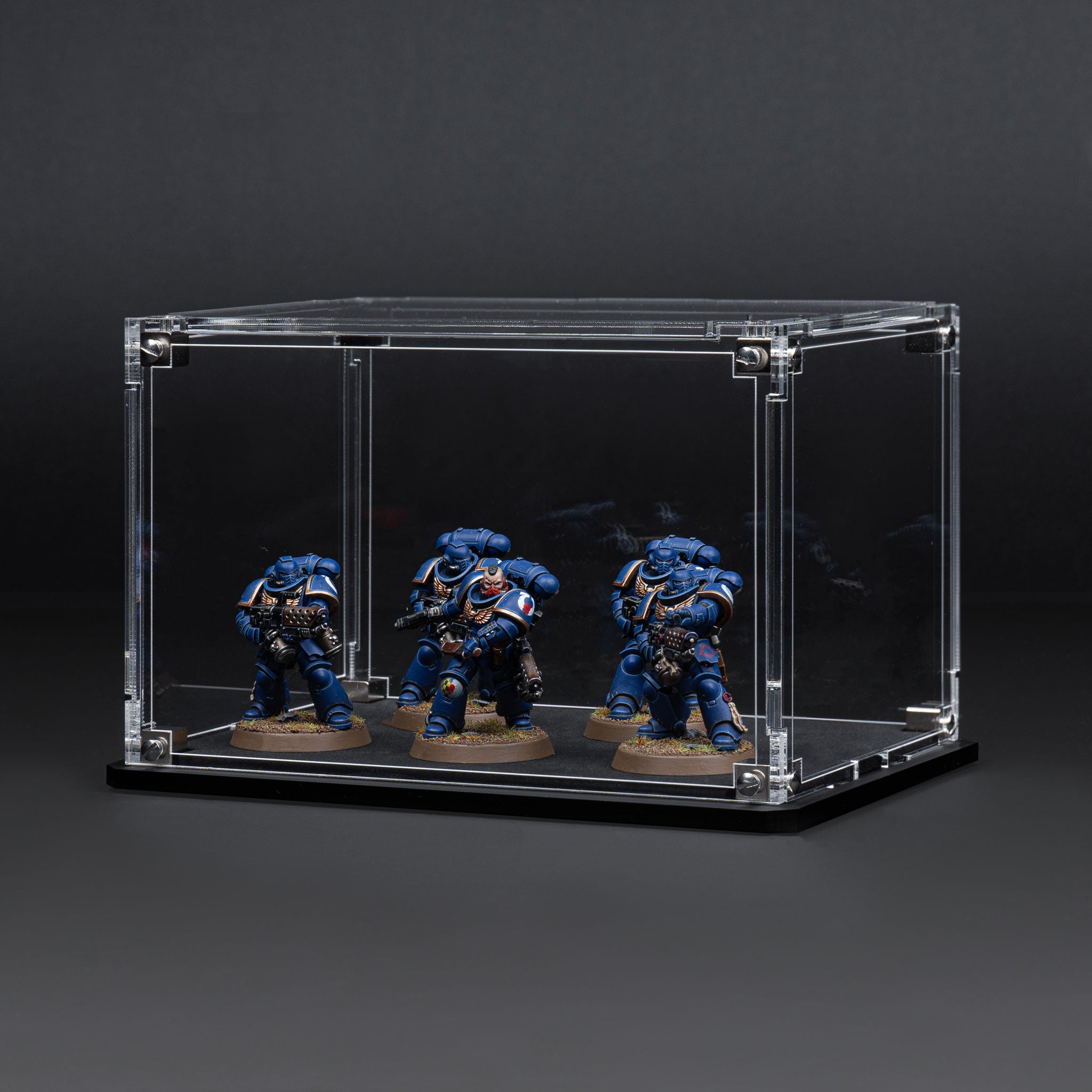 Display Case for Warhammer® Squad with Clear Background