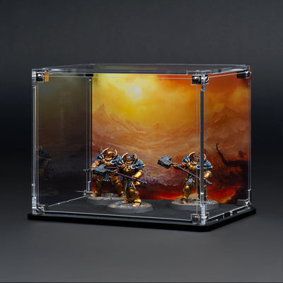 Display Case for Warhammer® Squad with Eternal Conflict Background