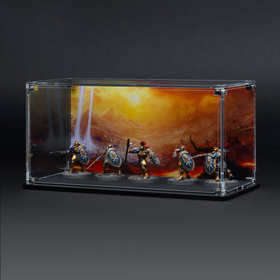 Display Case for Warhammer® Squad with Eternal Conflict Background