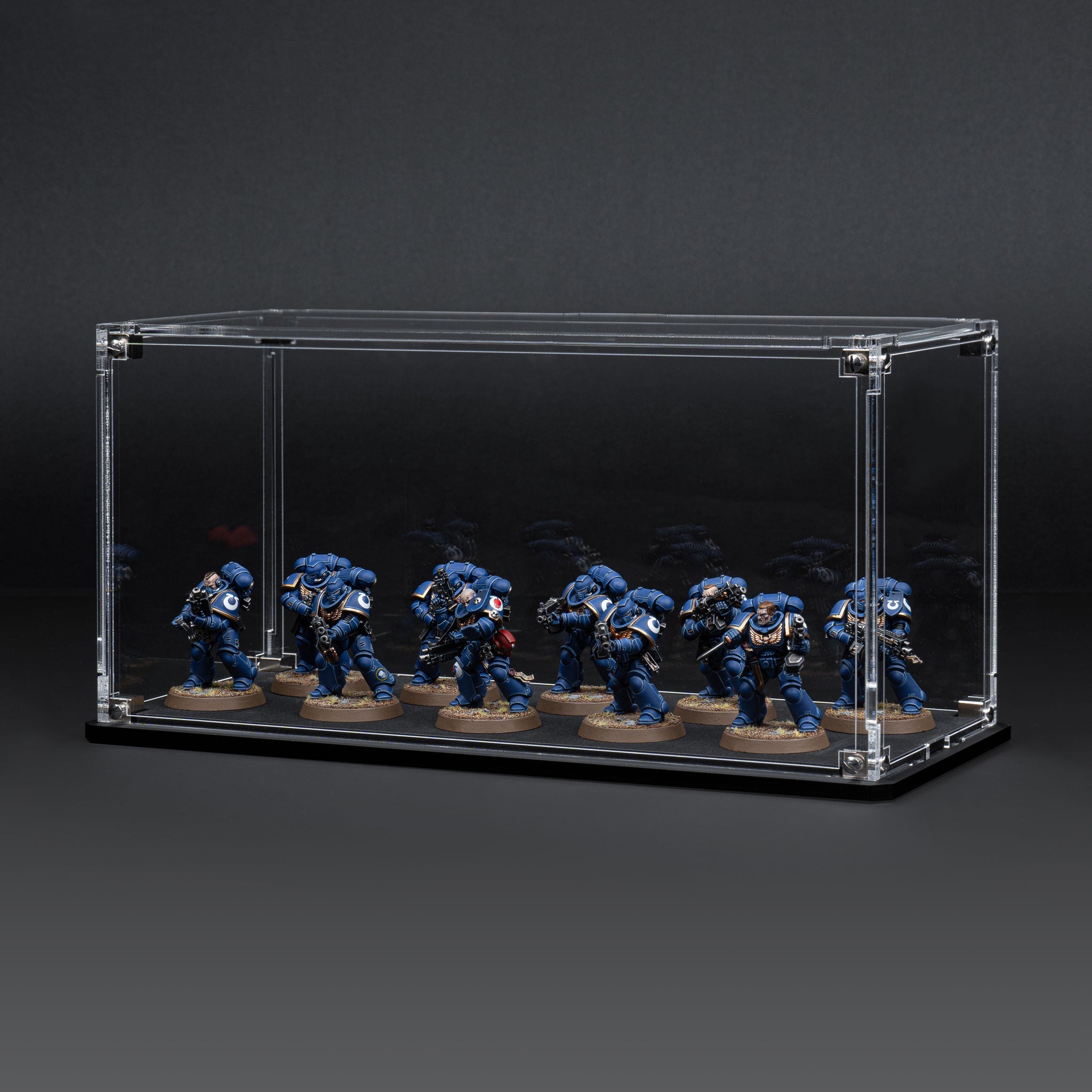 Display Case for Warhammer® Squad with Clear Background