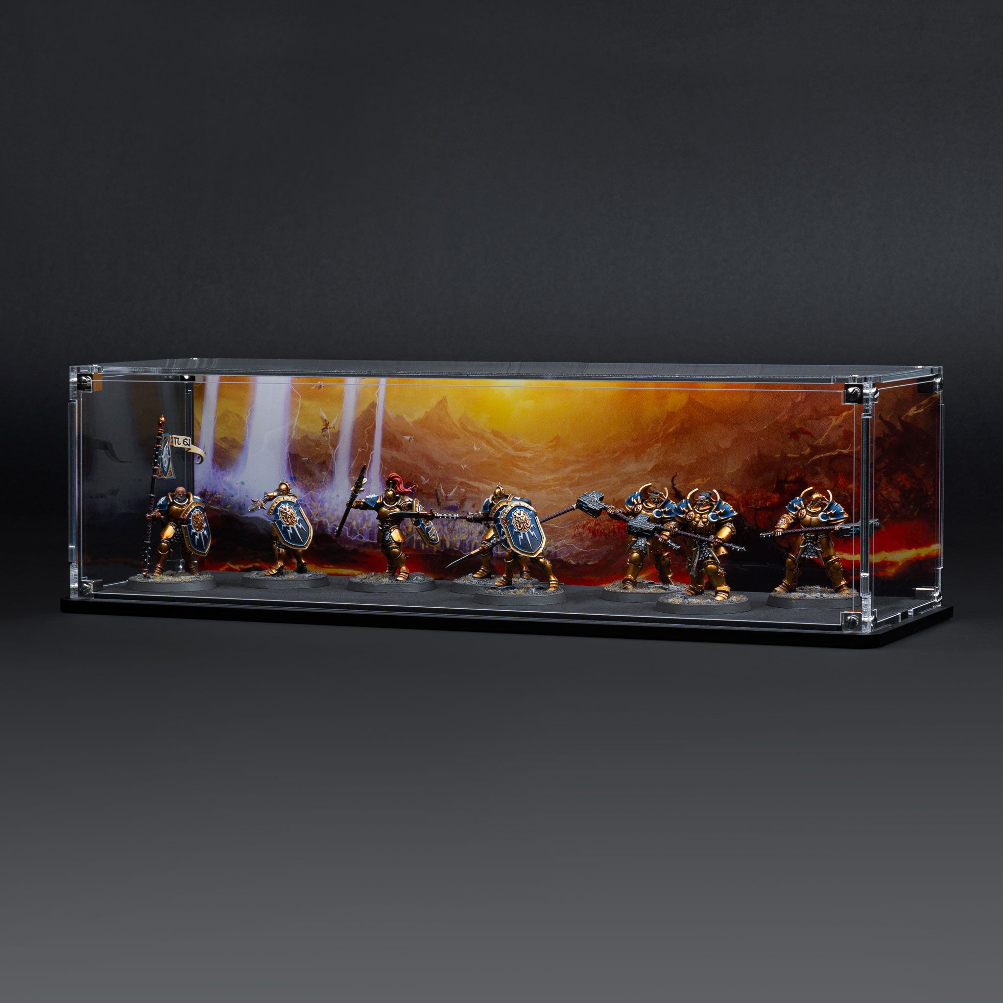 Display Case for Warhammer® Squad with Eternal Conflict Background