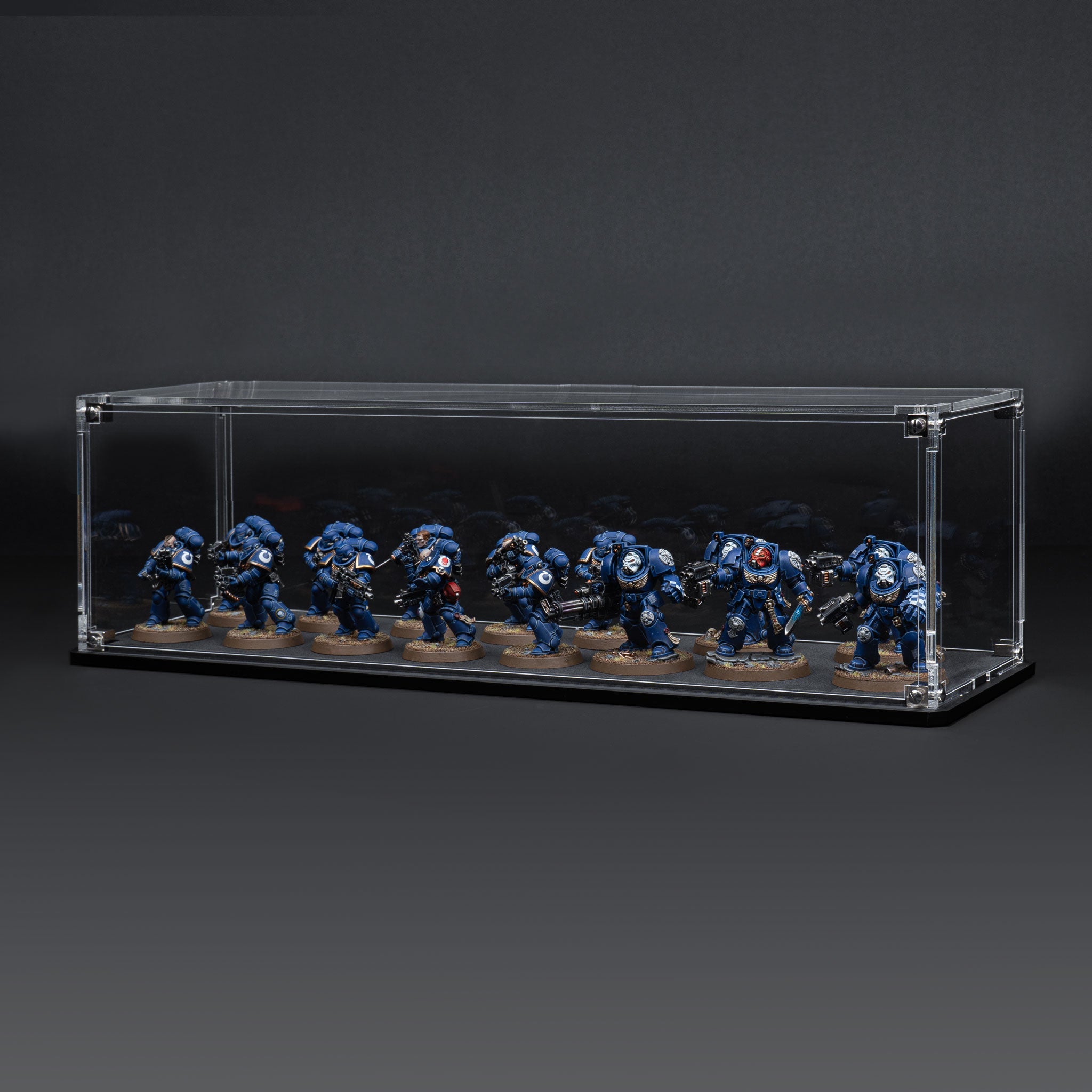 Display Case for Warhammer® Squad with Clear Background